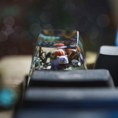 Pokemon - Halloween Bulbasaur Artisan Keycap Breakwooden 4