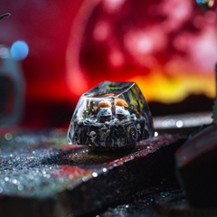 Pokemon - Halloween Bulbasaur Artisan Keycap Breakwooden 5