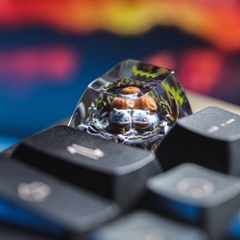 Pokemon - Halloween Bulbasaur Artisan Keycap Breakwooden 6