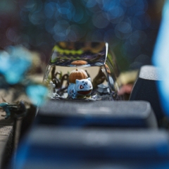 Pokemon - Halloween Bulbasaur Artisan Keycap Breakwooden 6