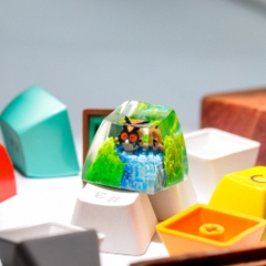 Pokemon - Hoothoot Artisan Keycap Breakwooden