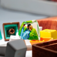 Pokemon - Hoothoot Artisan Keycap Breakwooden