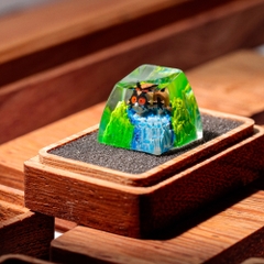 Pokemon - Hoothoot Artisan Keycap Breakwooden