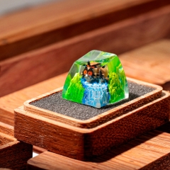Pokemon - Hoothoot Artisan Keycap Breakwooden