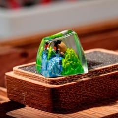 Pokemon - Hoothoot Artisan Keycap Breakwooden