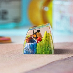 Pokemon - Hoothoot Artisan Keycap Breakwooden 2
