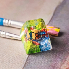 Pokemon - Hoothoot Artisan Keycap Breakwooden 2