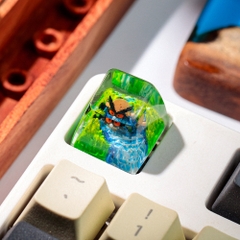 Pokemon - Hoothoot Artisan Keycap Breakwooden 3