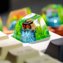 Pokemon - Hoothoot Artisan Keycap Breakwooden 3