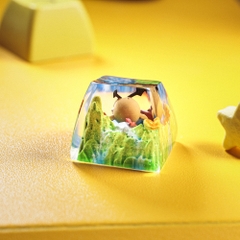 Pokemon - Hoothoot Artisan Keycap Breakwooden 4