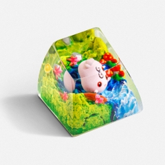 Pokemon - Jigglypuff Artisan Keycap Breakwooden 5