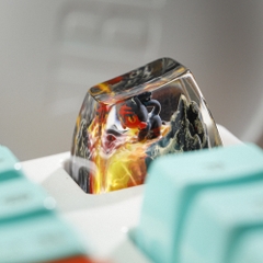 Pokemon - Litten Artisan Keycap Breakwooden