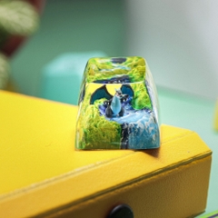 Pokemon - Mega Charizard X Artisan Keycap Breakwooden