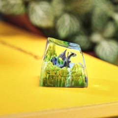 Pokemon - Mega Charizard X Artisan Keycap Breakwooden