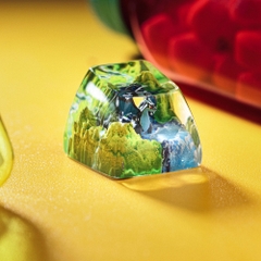 Pokemon - Mega Charizard X Artisan Keycap Breakwooden