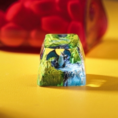 Pokemon - Mega Charizard X Artisan Keycap Breakwooden