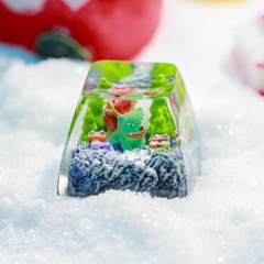 Pokemon - Noel Bulbasaur Artisan Keycap Breakwooden