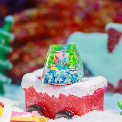 Pokemon - Noel Bulbasaur Artisan Keycap Breakwooden