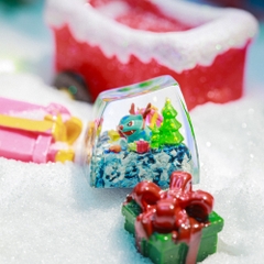 Pokemon - Noel Bulbasaur Artisan Keycap Breakwooden