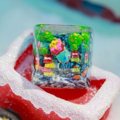 Pokemon - Noel Bulbasaur Artisan Keycap Breakwooden