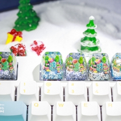 Pokemon - Noel Bulbasaur Artisan Keycap Breakwooden 2