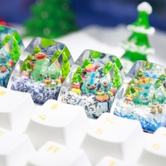 Pokemon - Noel Bulbasaur Artisan Keycap Breakwooden 2