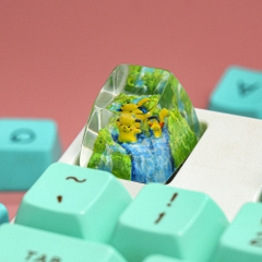 Pokemon - Pikachu Artisan Keycap Breakwooden 11