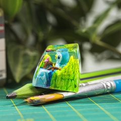 Pokemon - Piplup Artisan Keycap Breakwooden 4