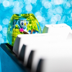 Pokemon - Piplup Artisan Keycap Breakwooden 5