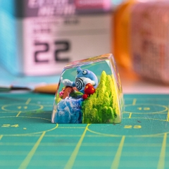 Pokemon - Poliwrath Artisan Keycap Breakwooden