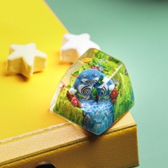 Pokemon - Poliwrath Artisan Keycap Breakwooden 4