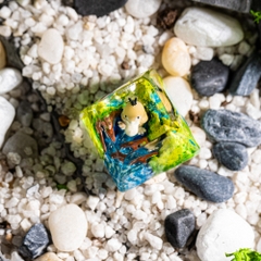 Pokemon - Psyduck Artisan Keycap Breakwooden 10