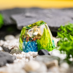 Pokemon - Psyduck Artisan Keycap Breakwooden 10