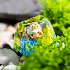 Pokemon - Psyduck Artisan Keycap Breakwooden 10