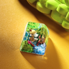 Pokemon - Psyduck Artisan Keycap Breakwooden 11