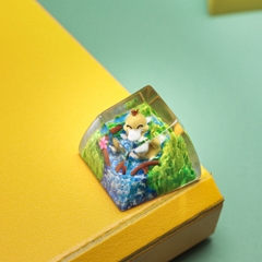 Pokemon - Psyduck Artisan Keycap Breakwooden 11