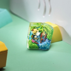 Pokemon - Psyduck Artisan Keycap Breakwooden 12