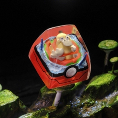 Pokemon - Psyduck Artisan Keycap Breakwooden 13