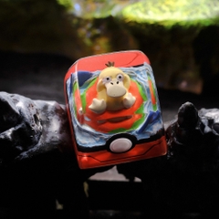 Pokemon - Psyduck Artisan Keycap Breakwooden 13