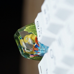 Pokemon - Psyduck Artisan Keycap Breakwooden 15