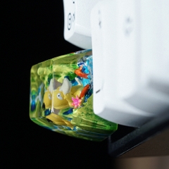 Pokemon - Psyduck Artisan Keycap Breakwooden 15