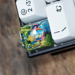 Pokemon - Psyduck Artisan Keycap Breakwooden 15