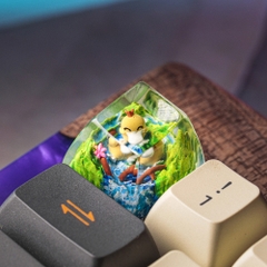 Pokemon - Psyduck Artisan Keycap Breakwooden 16