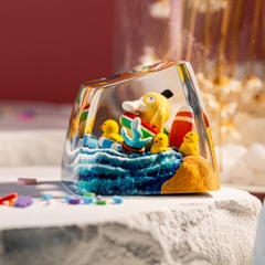 Pokemon - Psyduck Artisan Keycap Breakwooden 17