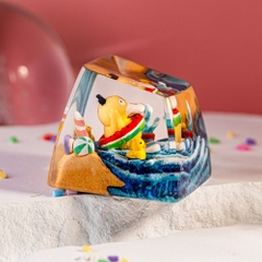 Pokemon - Psyduck Artisan Keycap Breakwooden 17