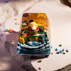 Pokemon - Psyduck Artisan Keycap Breakwooden 17