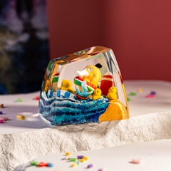 Pokemon - Psyduck Artisan Keycap Breakwooden 17