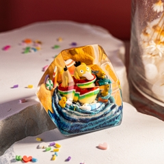 Pokemon - Psyduck Artisan Keycap Breakwooden 17