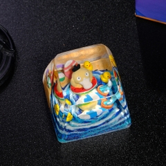 Pokemon - Psyduck Artisan Keycap Breakwooden 18
