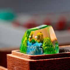 Pokemon - Psyduck Artisan Keycap Breakwooden 3